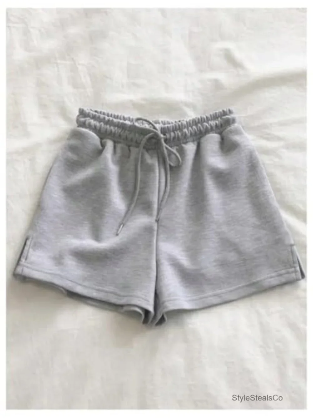 3 Pack Sweat Shorts Drawstring Elastic Waist High Rise Athletic Mini Shorts